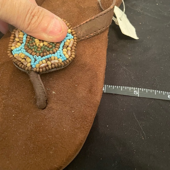 Xhilaration Brown Thong Sandals Size 7 NWT - Picture 8 of 9